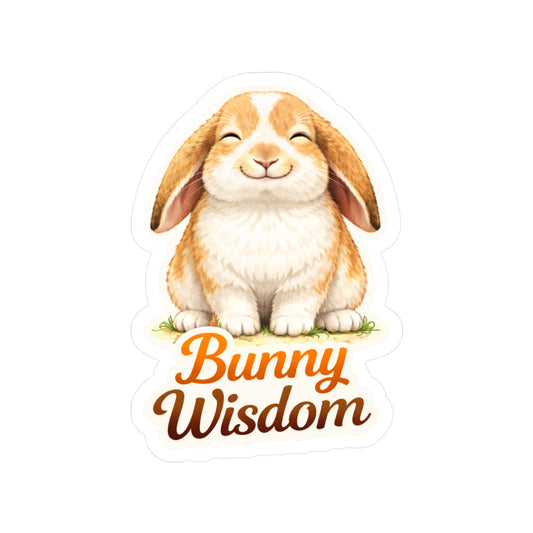 Bunny Wisdom – Lop-Eared Rabbit Sticker