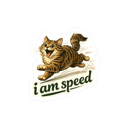 i am speed - Cat Zoomies Sticker Set