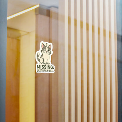 Missing: Last Brain Cell - Cat Sticker