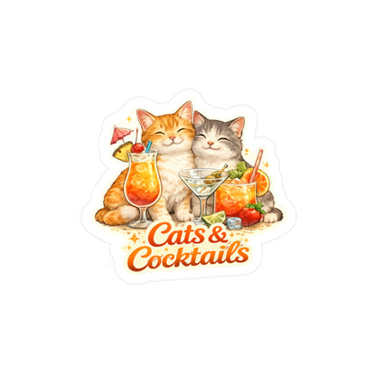 Cats & Things Sticker Set – Plants, Books, Cocktails, Baking, Gaming