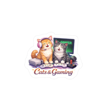 Cats & Things Sticker Set – Plants, Books, Cocktails, Baking, Gaming