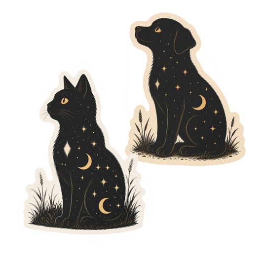 Celestial Pets Set - Cat & Dog Stickers