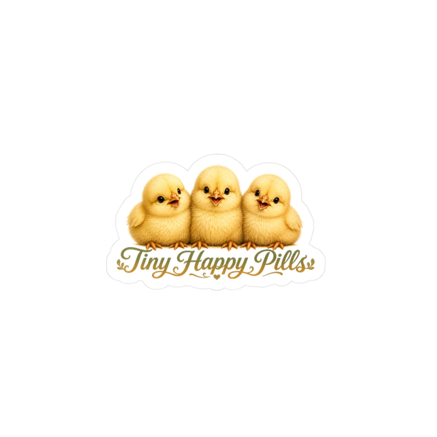 Tiny Happy Pills - Baby Chicks Sticker