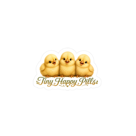 Tiny Happy Pills - Baby Chicks Sticker
