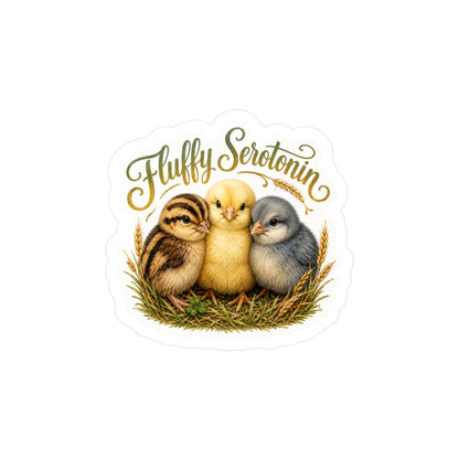 Fluffy Serotonin - Baby Chicks Sticker