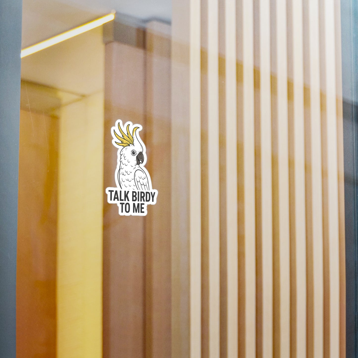 Talk Birdy to Me - Cockatoo Sticker