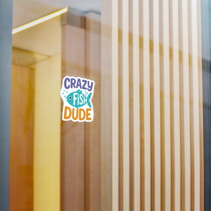 Crazy Fish Dude - Sticker