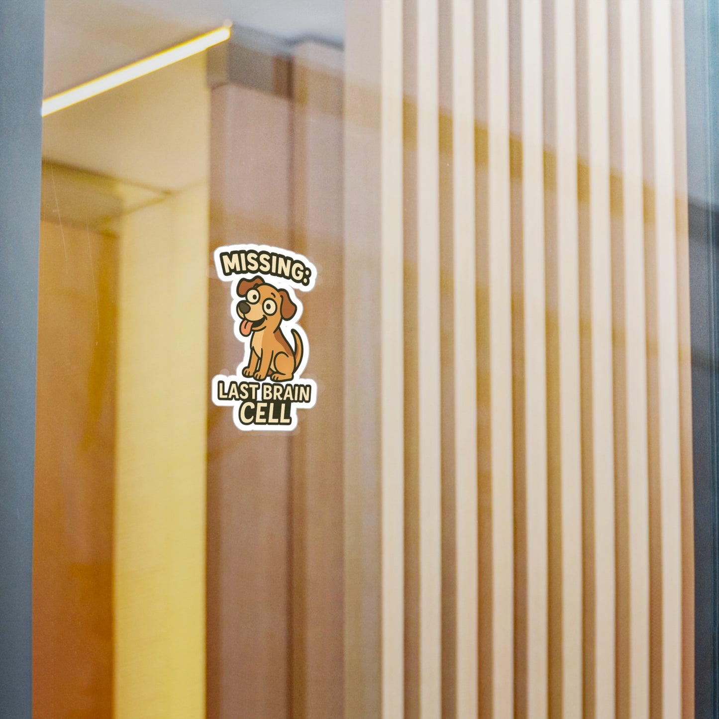 Missing: Last Brain Cell - Dog Sticker