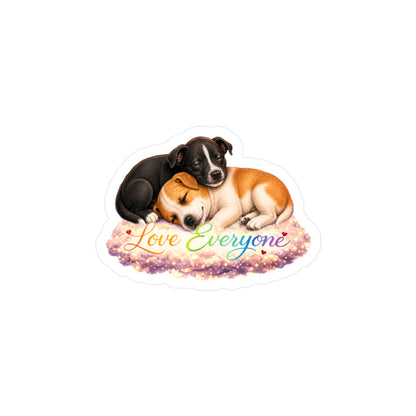 Love Everyone - Dog Pair Sticker