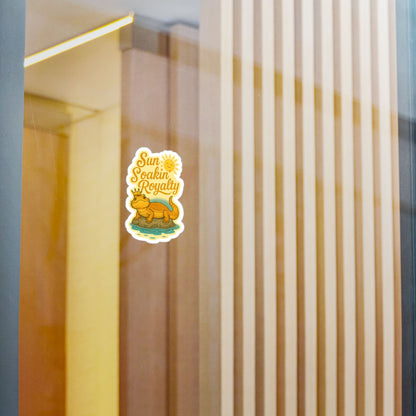 Sun Soakin' Royalty - Bearded Dragon Sticker