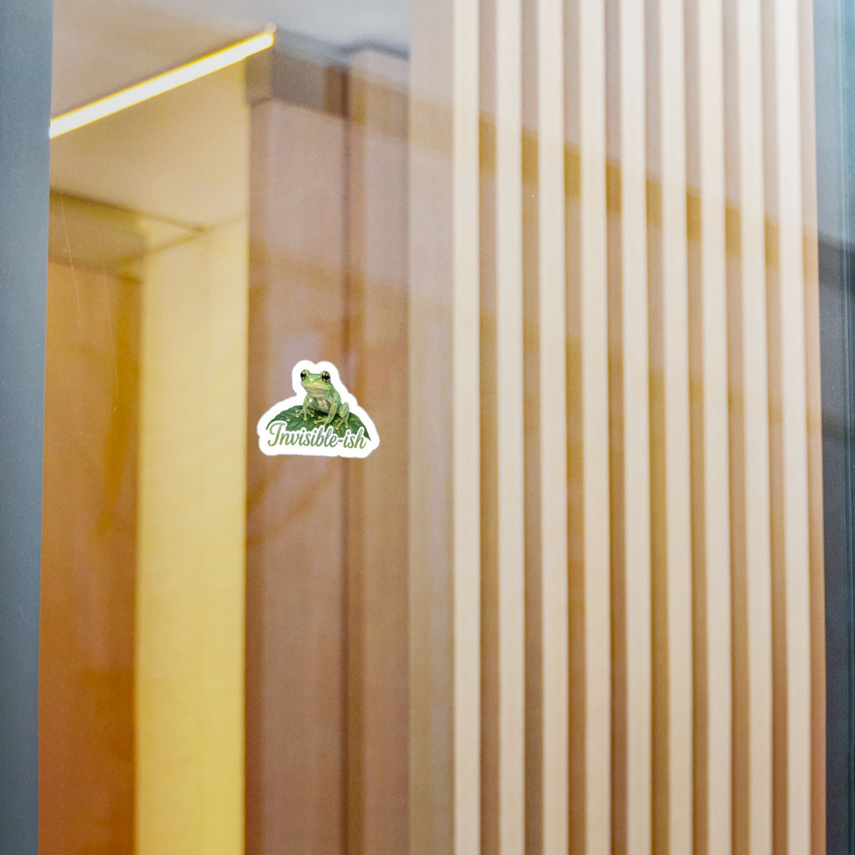 Invisible-ish - Glass Frog Sticker