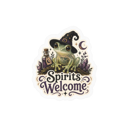 Spirits Welcome - Glass Frog Halloween Sticker