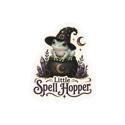 Little Spell Hopper - White's Tree Frog Halloween Sticker