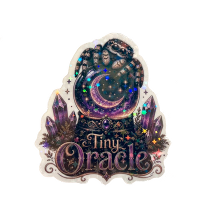 Tiny Oracle - Jumping Spider Halloween Sticker
