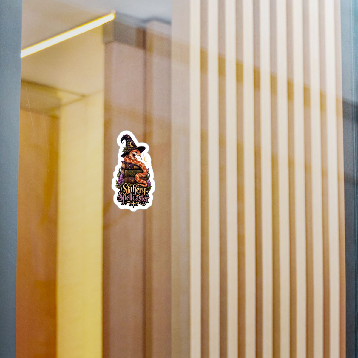 Slithery Spellcaster - Cornsnake Halloween Sticker