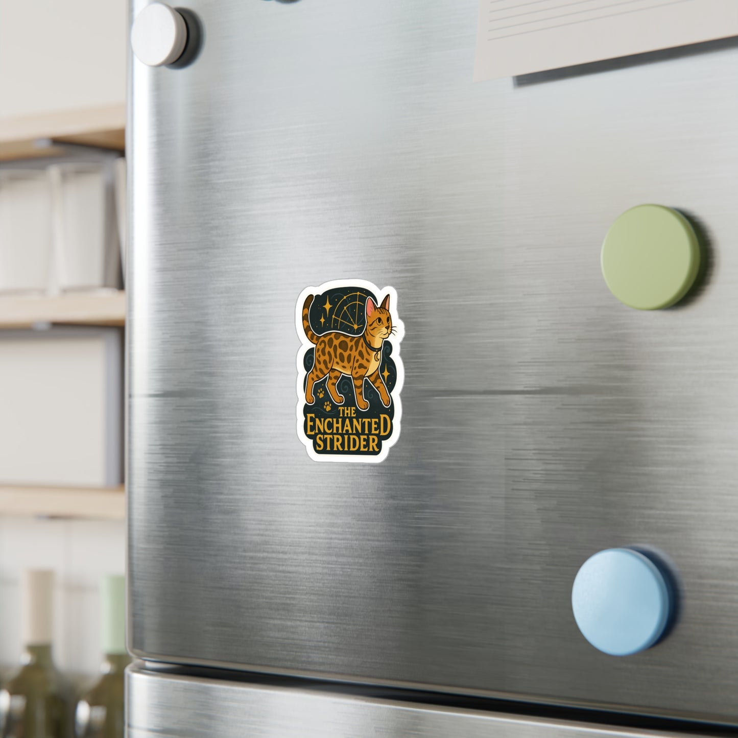 The Enchanted Strider - Bengal Cat Sticker