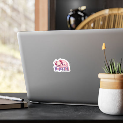Nap-a-lotl - Axolotl Fish Sticker