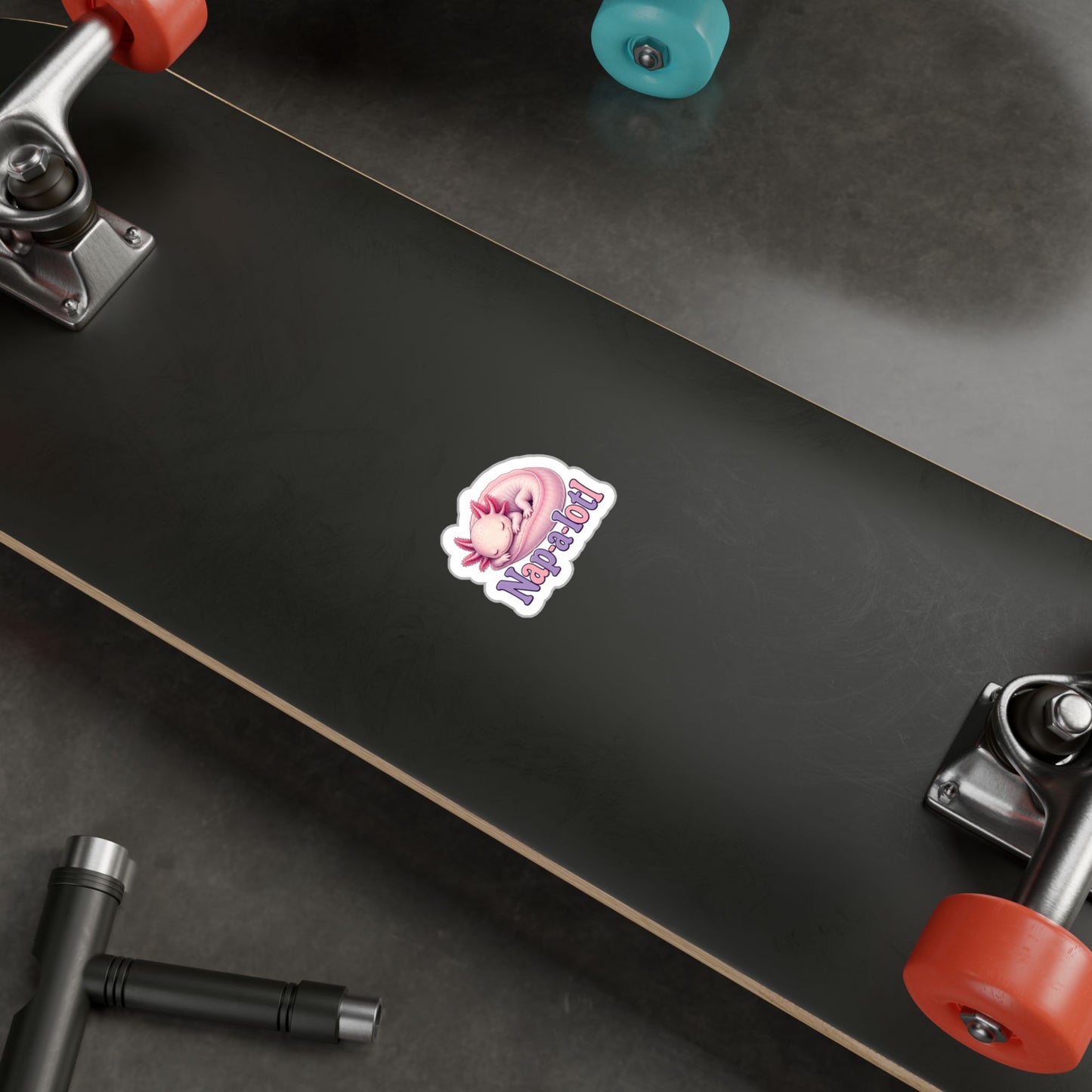 Nap-a-lotl - Axolotl Fish Sticker
