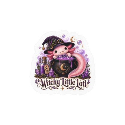 Witchy Little Lotl - Axolotl Halloween Sticker