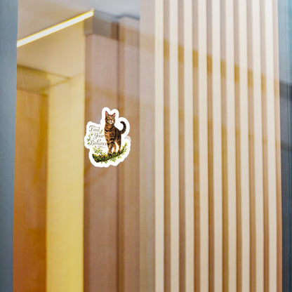 Find Your Balance - Life Lessons Cat Sticker