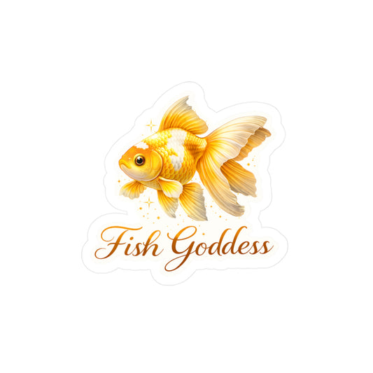 Fish Goddess - Fantail Goldfish Sticker