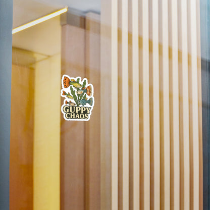 Guppy Chaos - Aquarium Fish Sticker