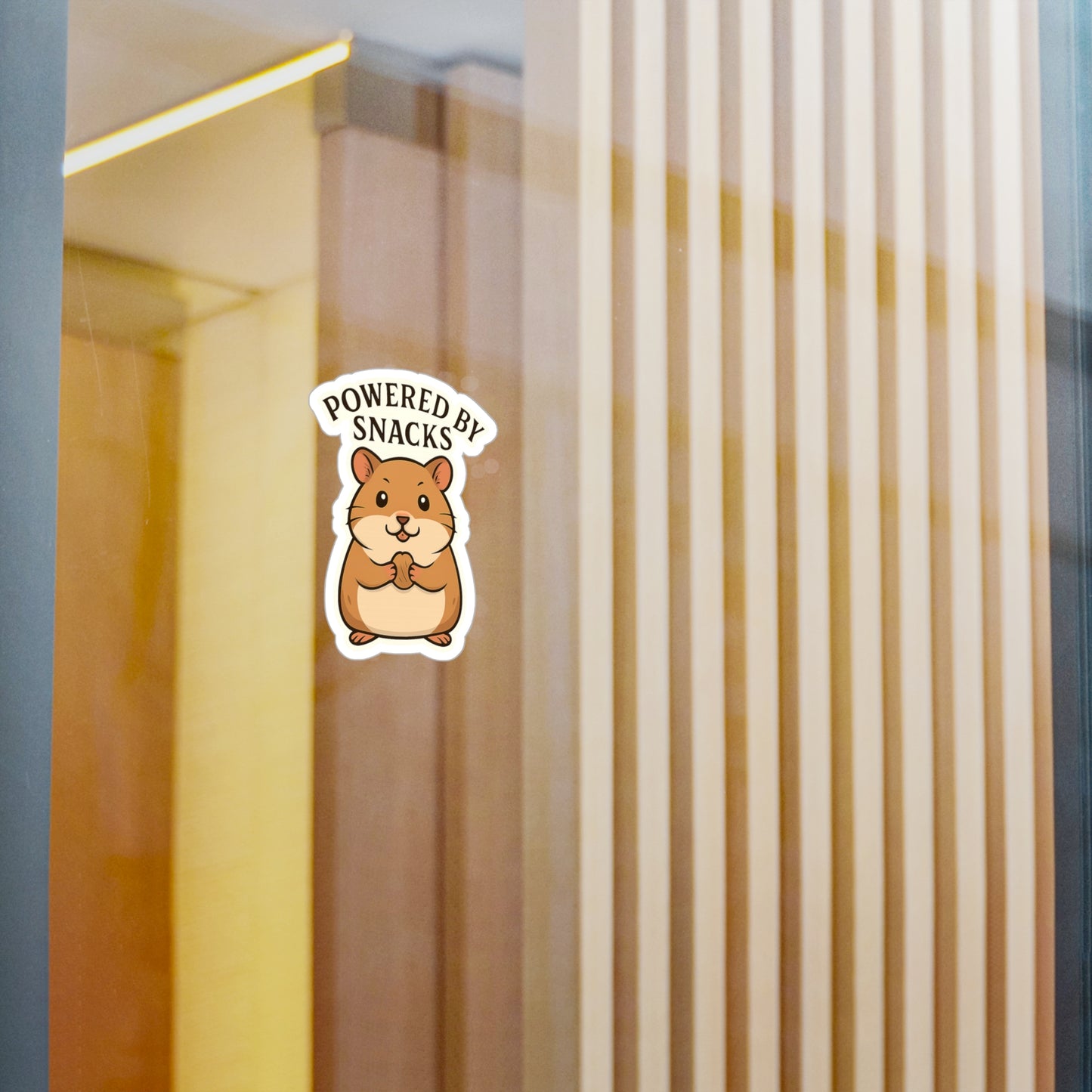 Powered by Snacks - Hamster Sticker