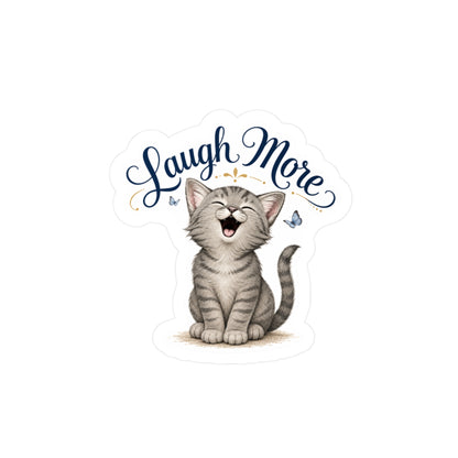 Play/Laugh More - Life Lessons Cat/Dog Stickers