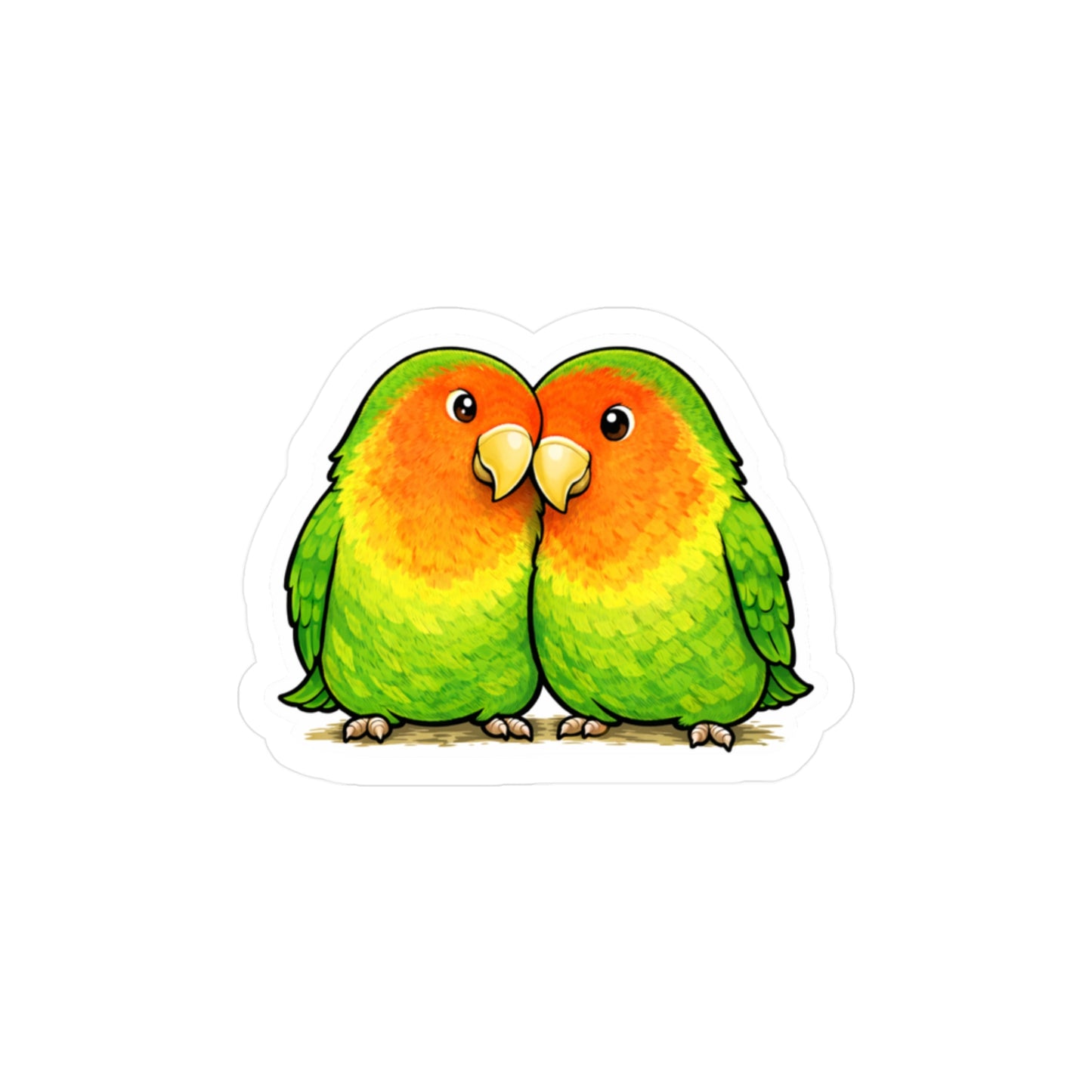 Partners in Crime - Lovebird Pair Sticker