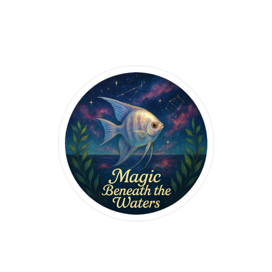 Magic Beneath the Waters - Angel Fish Sticker