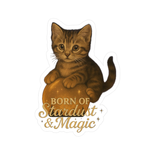 Born of Stardust & Magic - Cat Sticker