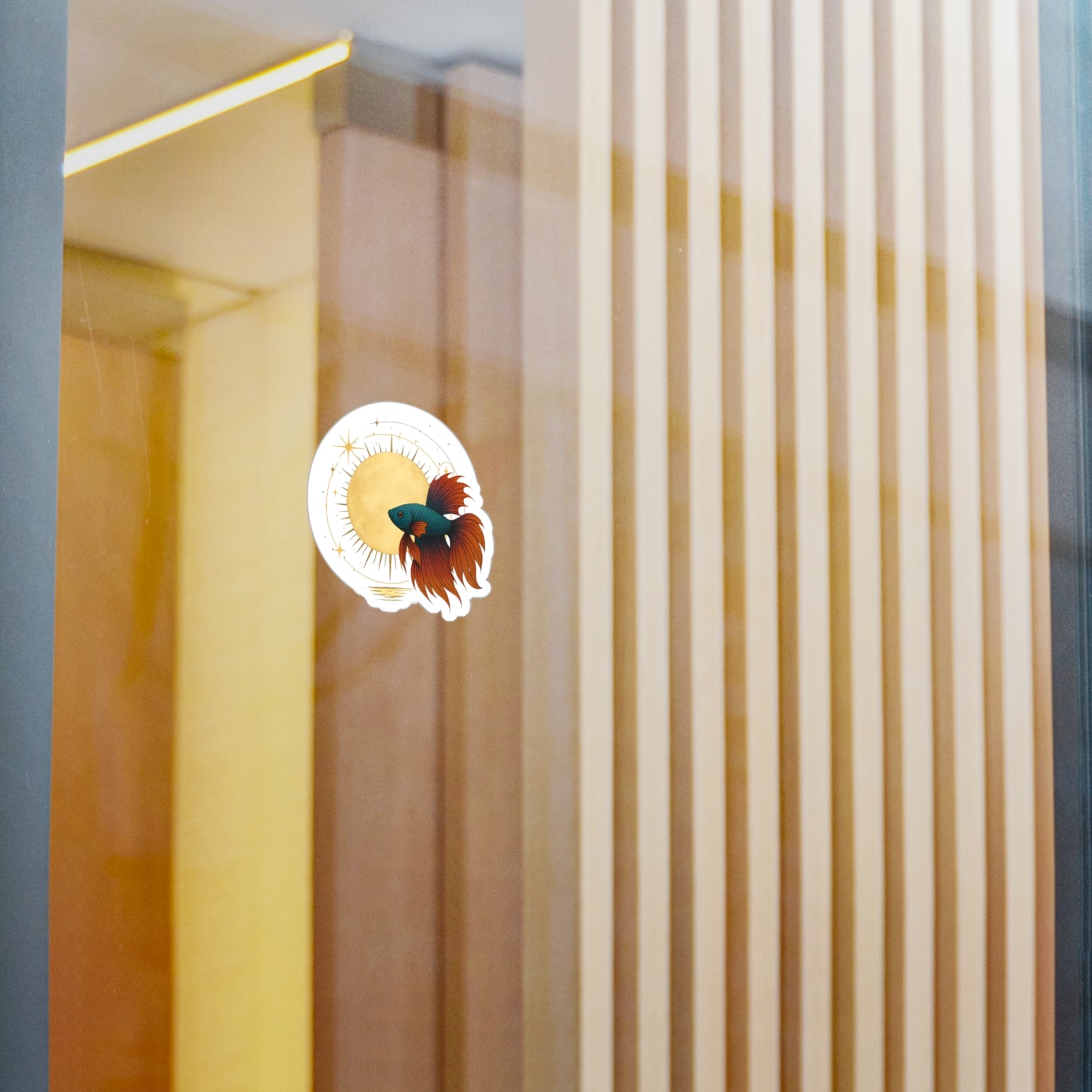 Red Sun Betta Fish - Sticker