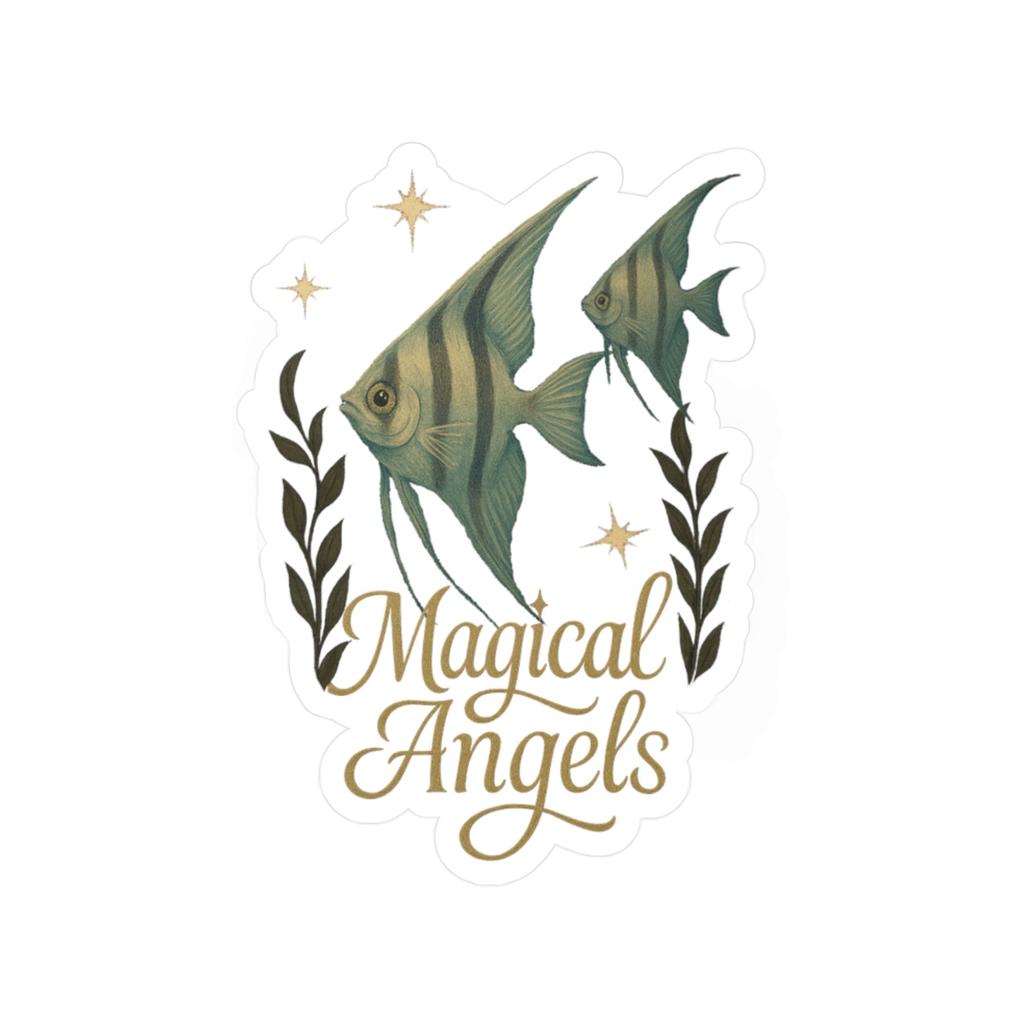 Magical Angels - Fish Sticker