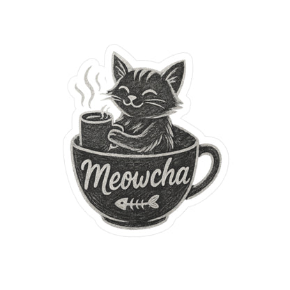 Coffee Pet Stickers: Meowcha & Puppuccino (Set of 2)