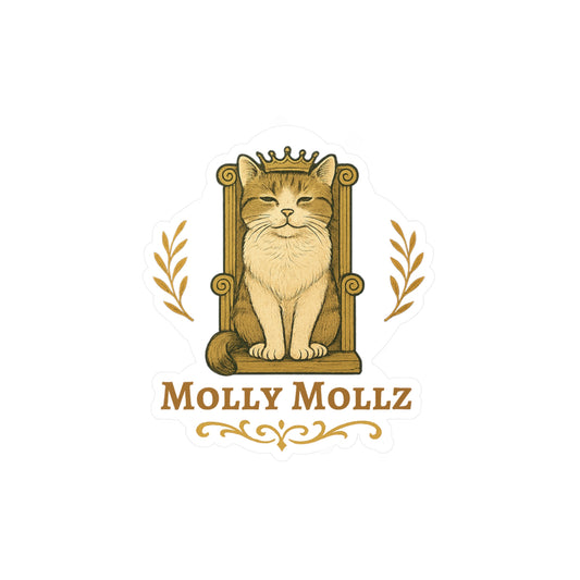 Personalized Portrait Royal Cat Sticker