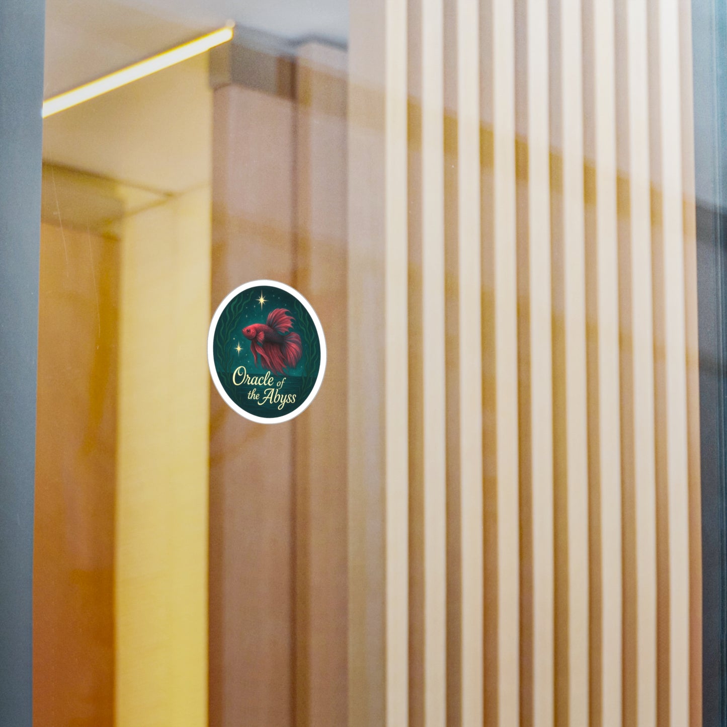 Oracle of the Abyss - Red Betta Fish Sticker