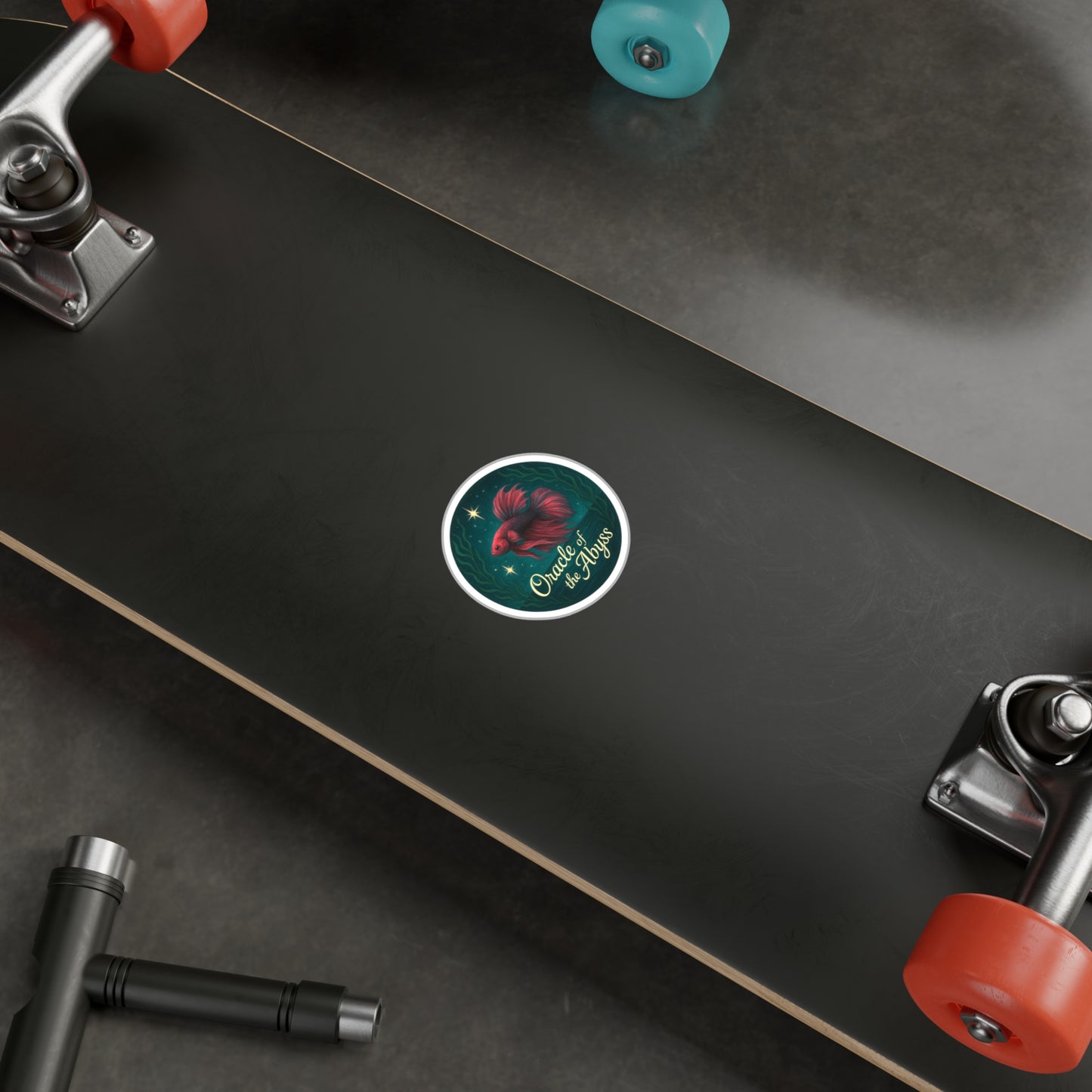 Oracle of the Abyss - Red Betta Fish Sticker
