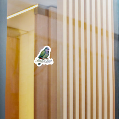 Feathered Introvert - Pionus Parrot Bird Sticker