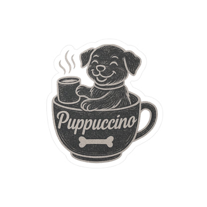 Coffee Pet Stickers: Meowcha & Puppuccino (Set of 2)