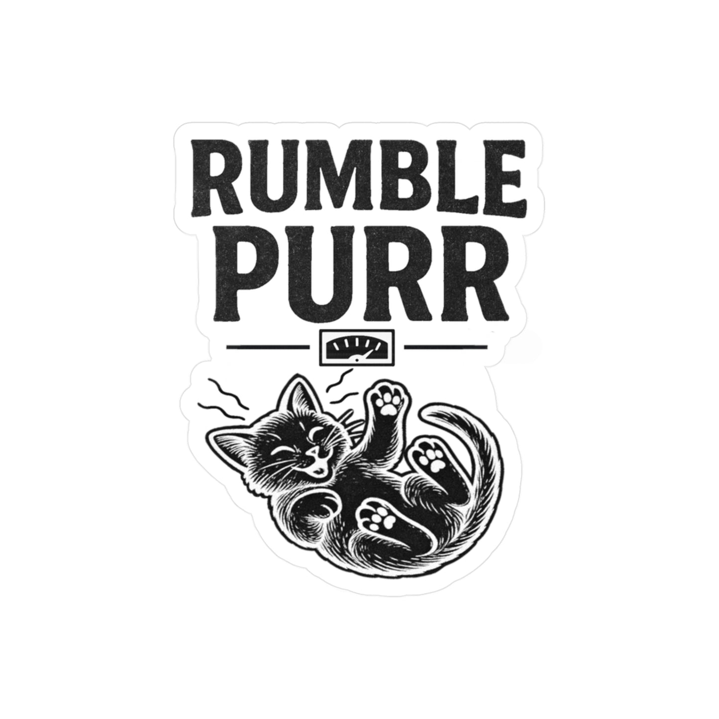 Rumble Purr - Cat Sticker
