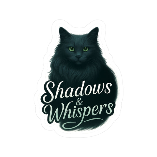 Shadows & Whispers - Russian Blue Cat Sticker