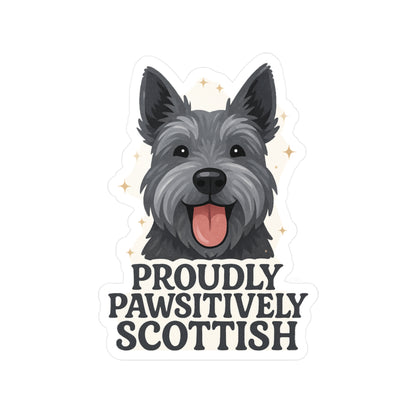 Proudly Pawsitively Scottish - Scottish Terrier Dog Sticker