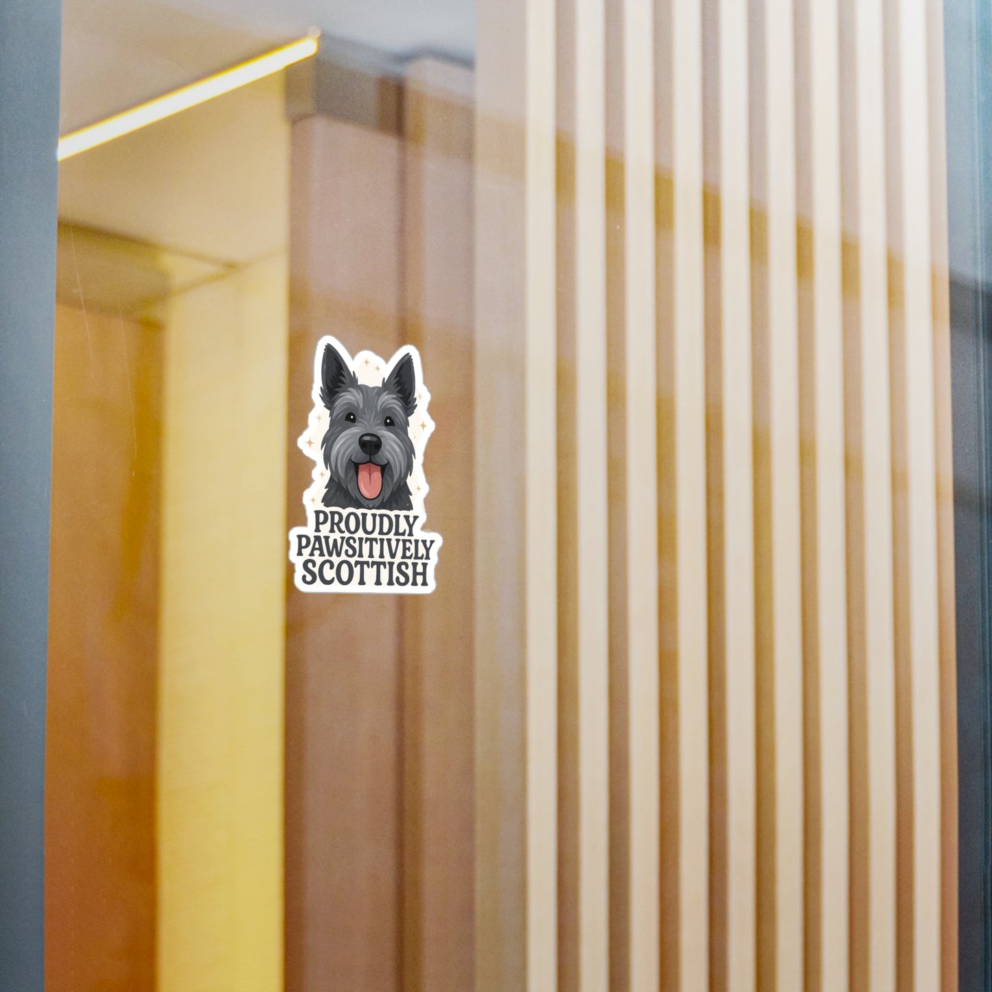 Proudly Pawsitively Scottish - Scottish Terrier Dog Sticker