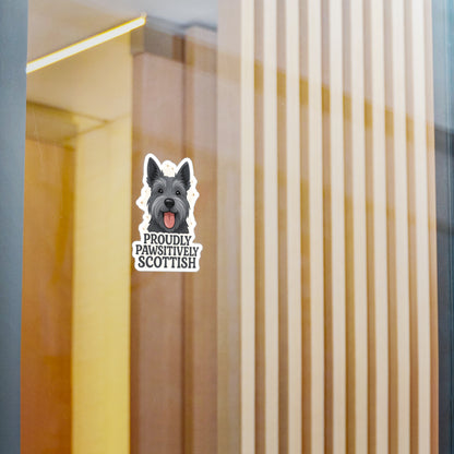 Proudly Pawsitively Scottish - Scottish Terrier Dog Sticker