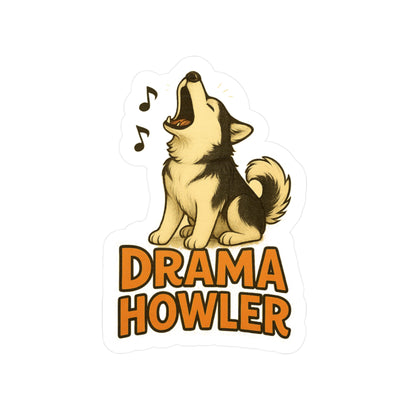 Drama Howler - Siberian Husky Dog Sticker