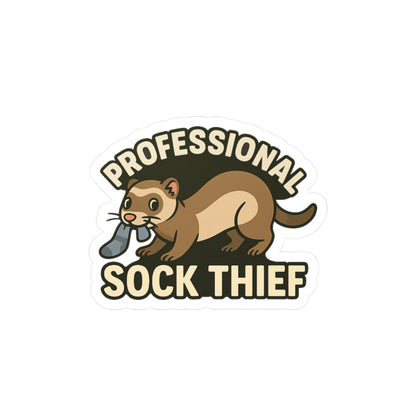 Professional Sock Thief - Ferret Sticker