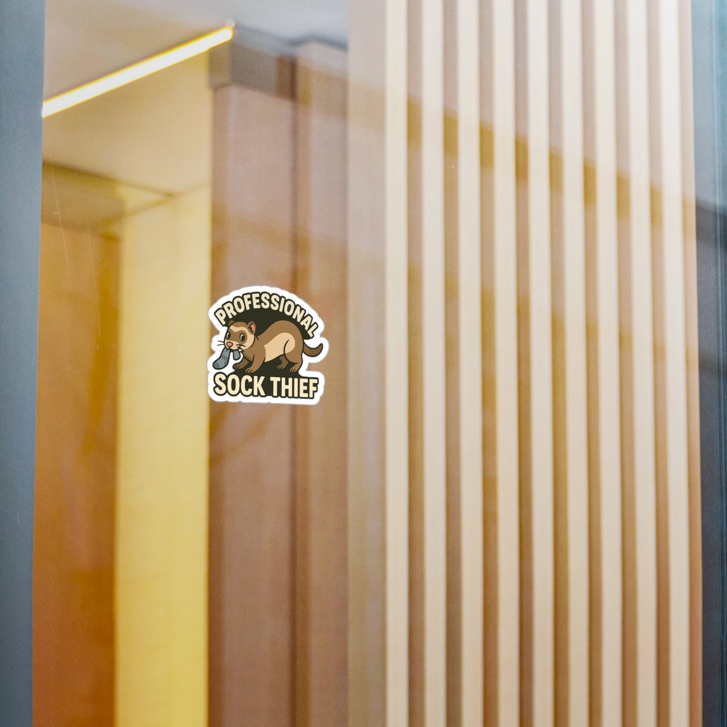 Professional Sock Thief - Ferret Sticker