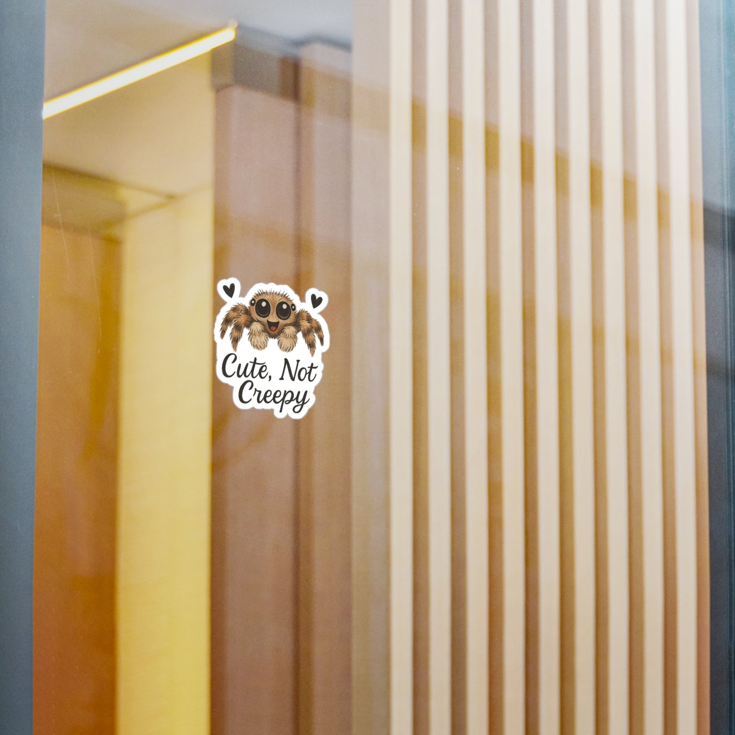 Cute, Not Creepy - Jumping Spider Sticker