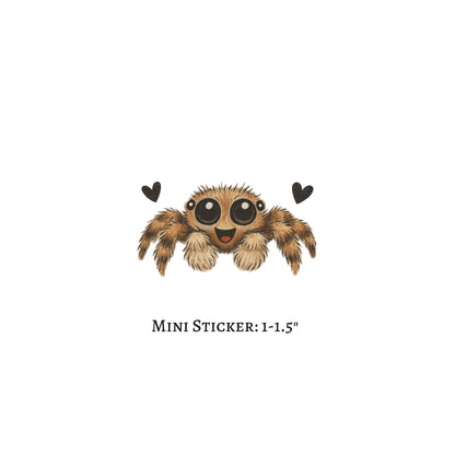 Cute, Not Creepy - Jumping Spider Sticker