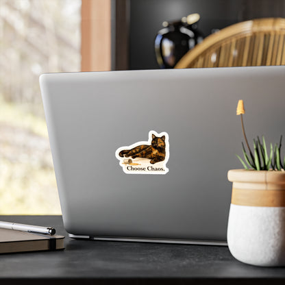 Choose Chaos. - Tortoiseshell Cat Sticker